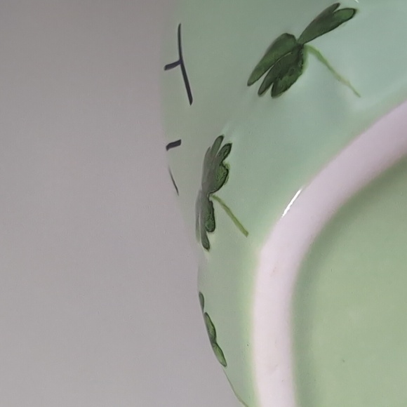 Rae Dunn LUCKY St. Patrick's Day Shamrock Mug with Wraparound Embossed Design 🍀 - Picture 3 of 5